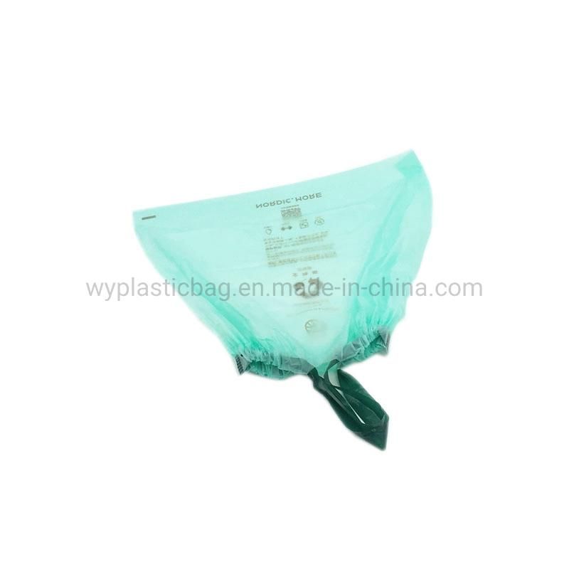 Custom Size Drawstring Biodegradable Plastic Roll Garbage Bags, Biodegradable Package Corn Starch Garbage Bags Plastic Trash Bag