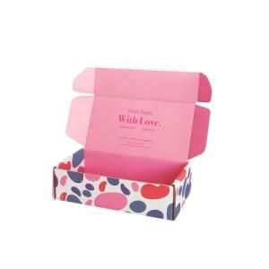 Cmyk Colored Corrugated Paper Customized Printing Shipping Boxes for Apparel