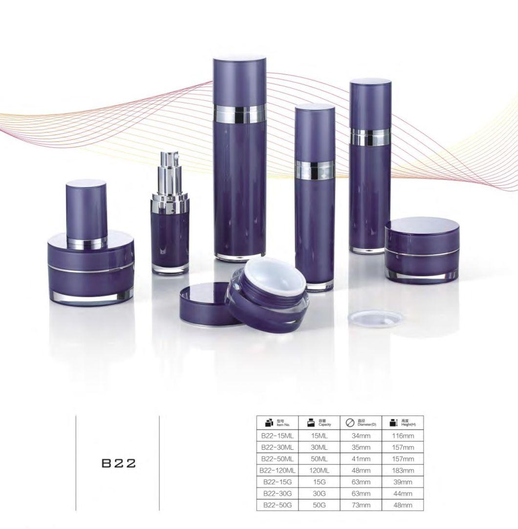 Custom Printed Luxury Cosmetic Packaging Set Glass Cosmetic Bottle and Jar Have Stock