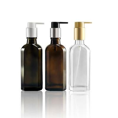 Clear 100ml Moroccan Argan Oil Bottle with Plastic Treatment Pump