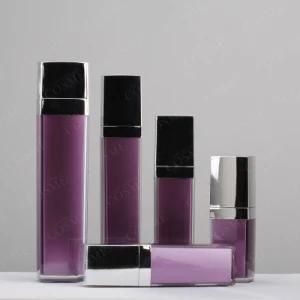 Luxury Square Acrylic Airless Bottle for Cosmetic Packaging