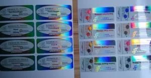Holographic Laser Reflective Labels in Plastic