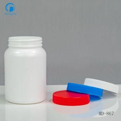 Child Resistance Cap 200ml HDPE White Round Bottle MD-436