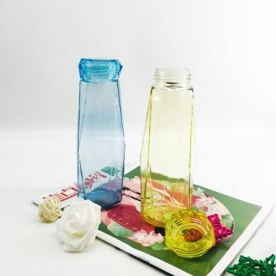 Cute 420ml Glass Sports Water Bottle in Five Color