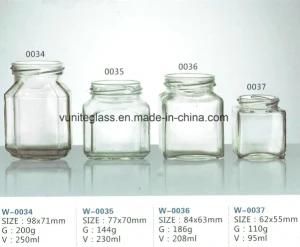 Crape Bottle High Clear Glass Jars Container Glass Ware