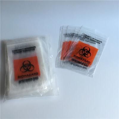 Three Wall Biohazard Specimen Bag with a Document Pouch
