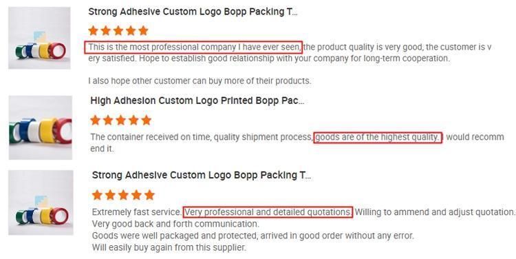 Custom Logo Design Any Color Printed BOPP Tape for Shipping Box