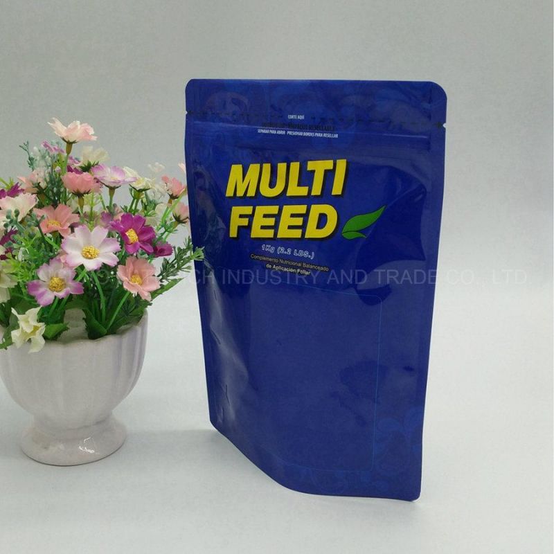 10kg Fertilizer Packaging Zipper Bag Stand up Zipper Pouch