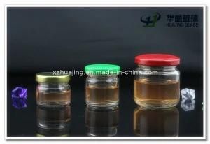 25ml-500ml Clear Round Glass Storage Jars for Honey Jam Candy