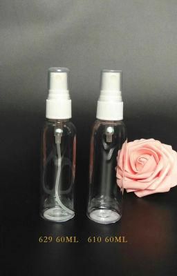 in Stock 50ml Transparent Pet Easy Spraying Mist Spray Bottle with Dispenser