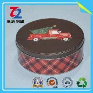 Custom Round Tin Can, Tin Box, Food Tin, Metal Tin Packaging for Candy, Chocolate, Cookie, Biscuit
