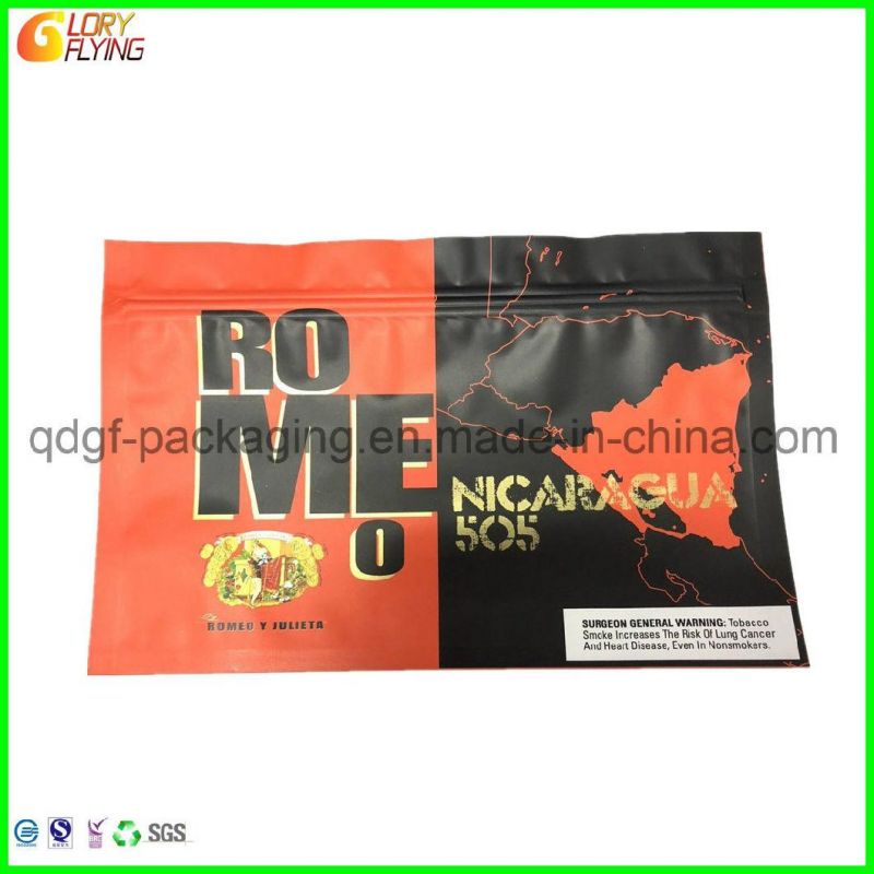 Plastic Bags with Zipper Biodegradable Bag for Tobacco and Cigar Packing