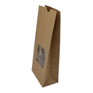 Grocery Lunch Retail Shopping Durable Natural Brown Barrel Sack Kraft Paper Bags