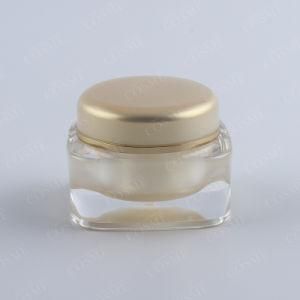OEM Golden Acrylic Global Cream Cosmetic Jar with Vibration Massage