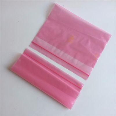 Resealable Self-Sealing Pink Anti Static Zip Lock Plastic Bag