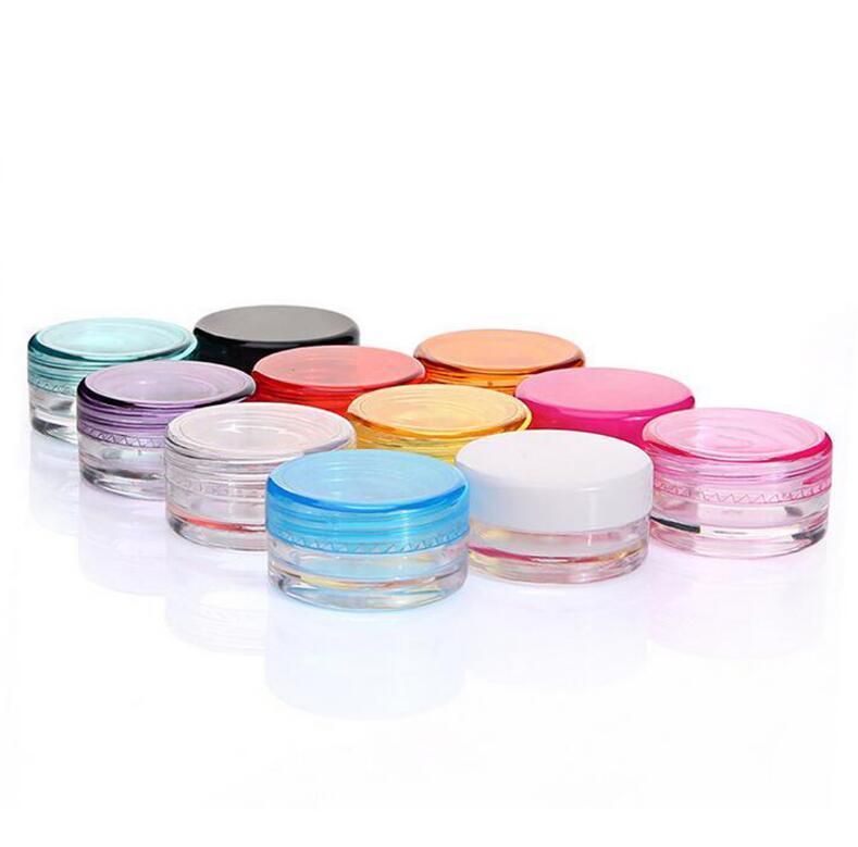 3G, 5g Cosmetic Cream Plastic Container Round Refillable Bottles