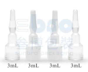 3ml Customized Color Plastic Injection Break Cosmetic Packaging Essential Bottle.