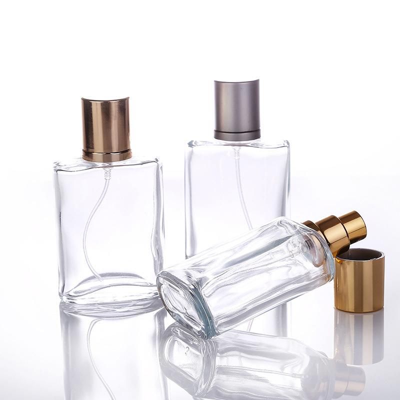 30ml Thick Glass Perfume Bottles Refillable Glass Spray Empty Rectangular Mist Spray Bottle 50ml