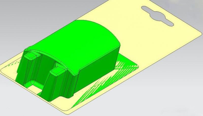 China Custom Yellow PVC Flocking Plastic Trays for The Cosmetics Packaging