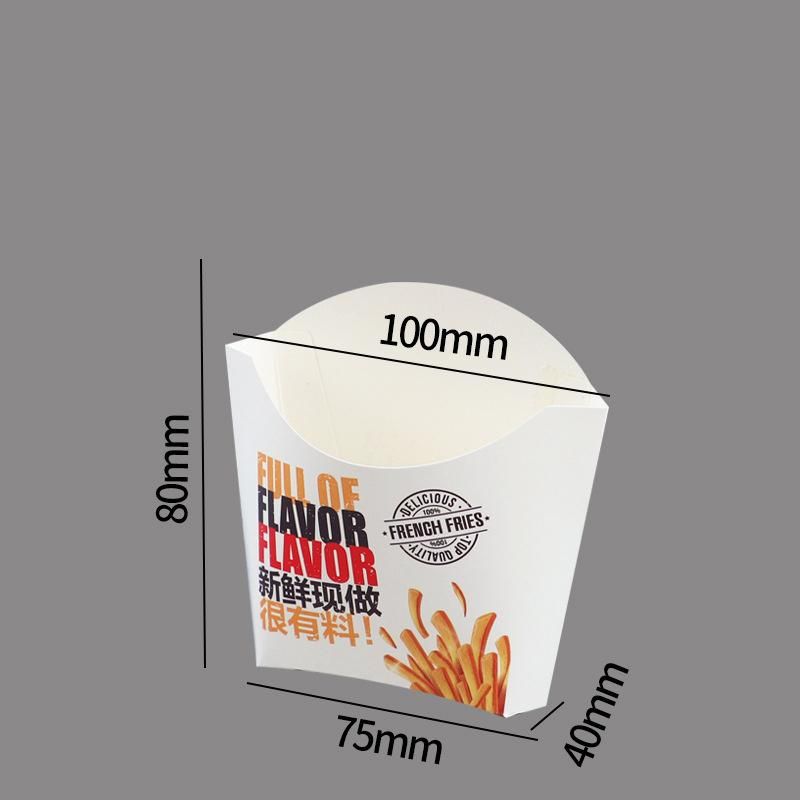 Paper Packaging Box for Potato Crisps Foods Disposable Boxes Food Packaging Fried Chip Packaging Box