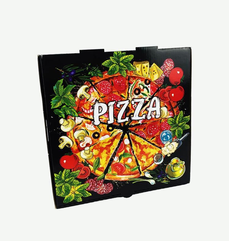 Delicious Food Paper Pizza Box