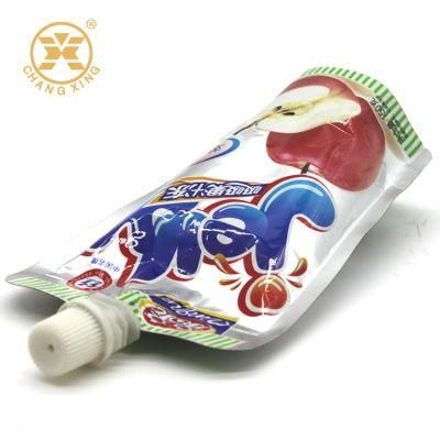 Custom Plastic Liquid Juice Packaging Spout Bag Stand up Beverage Pouch with Spout