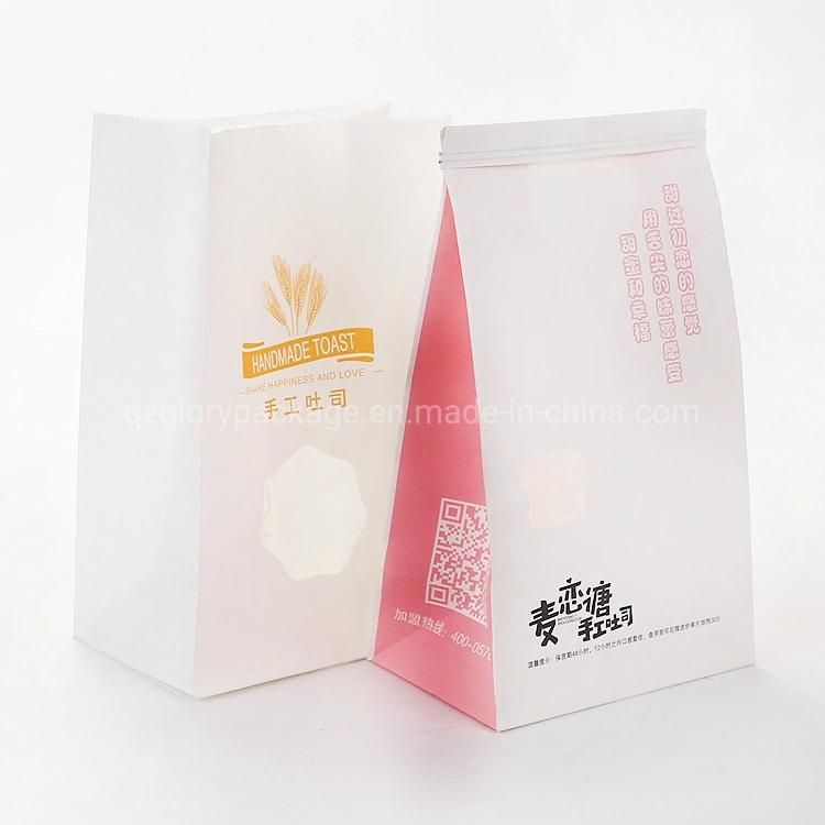 Food Packaging Tin Tie Kraft Paper Bag with Transparent Window