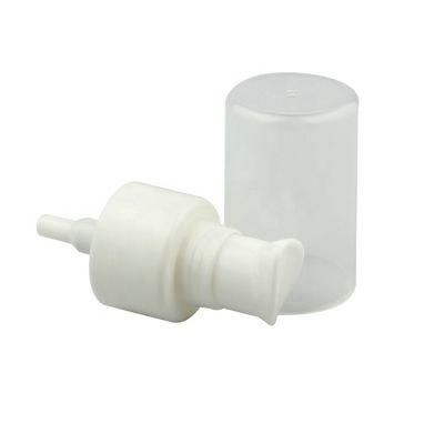 White Plastic Cream Pump with Overcap