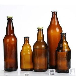 Customized Shape Brown Amber Beer Glass Bottle in 750ml with Cheap Price