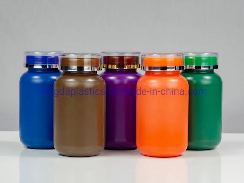New Designed 150ml Colorful HDPE Round Pharmaceutical Bottles and Jars