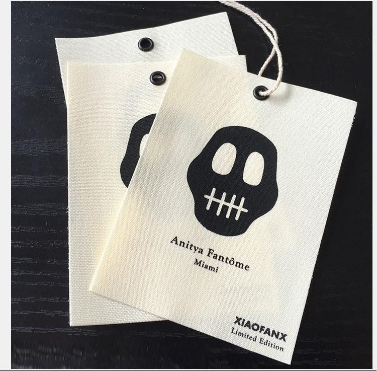 Custom Eco Friendly Printed Nature Material Soft Cotton Hang Tag