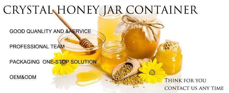 Hot Sale Wholesale Hexagonal Transparent Glass Jar for Honey and Food Storage