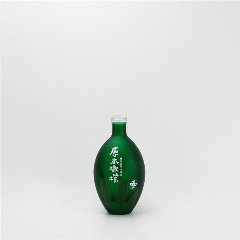 500 Ml 700 Ml Green Glass Spirits Bottle Liquor Bottle