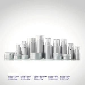 Skin Care Packaging Cosmetic Glass Cream Jars and Bottles with Pump
