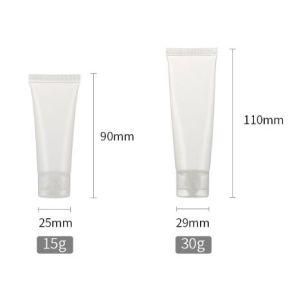Frosted 50g PE Soft Tube Transparent Tube with Screw Cap for Facial Cleaning Cream