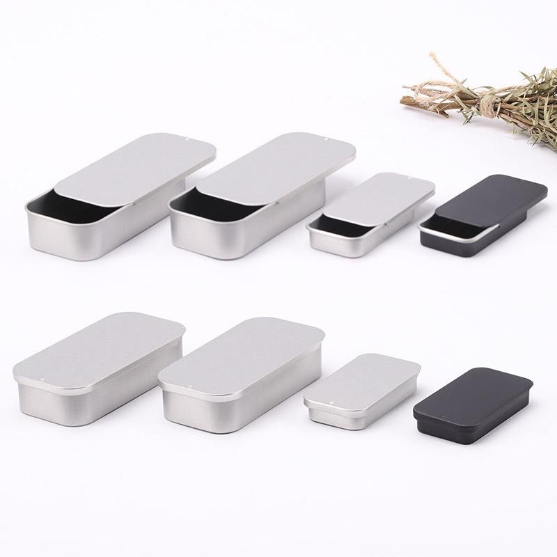 Custom Logo Portable Pill Storage Small Tin Condoms Metal Box