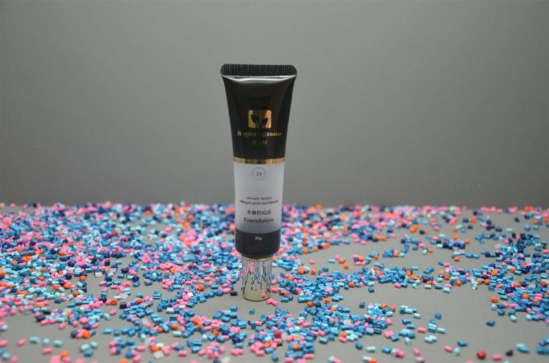 Cosmetic Tube Plastic Packaging Materials Facial Cleanser with Customized Cap