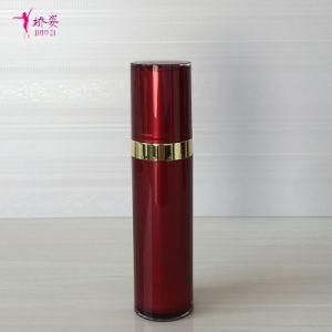 50ml Round Straight Lotion Bottle with Rose Cap for Skin Care Packaging