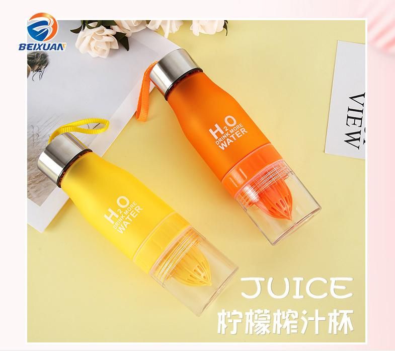 New H2O Drinking Bottle, Hot Sale Plastic Lemon Bottle