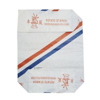 Wheat Flour Food 25kg Kraft Paper External Valve Bag