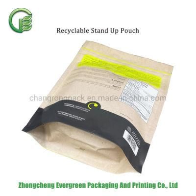 Recyclable Organic Food Packaging 250g Stand up Bags Cerales Penne Clear Window Ziplock Doypack Pouches