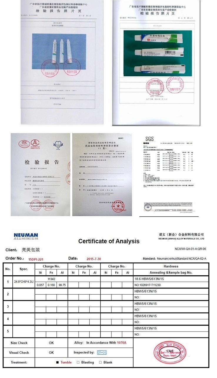 OEM Custom Personalized Design Flip for Cosmetic Cream Pharmaceutical Tube