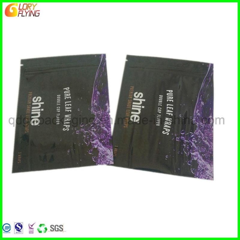 Plastic Mylar Smell Proof Packaging Bag with Zip Lock and Window