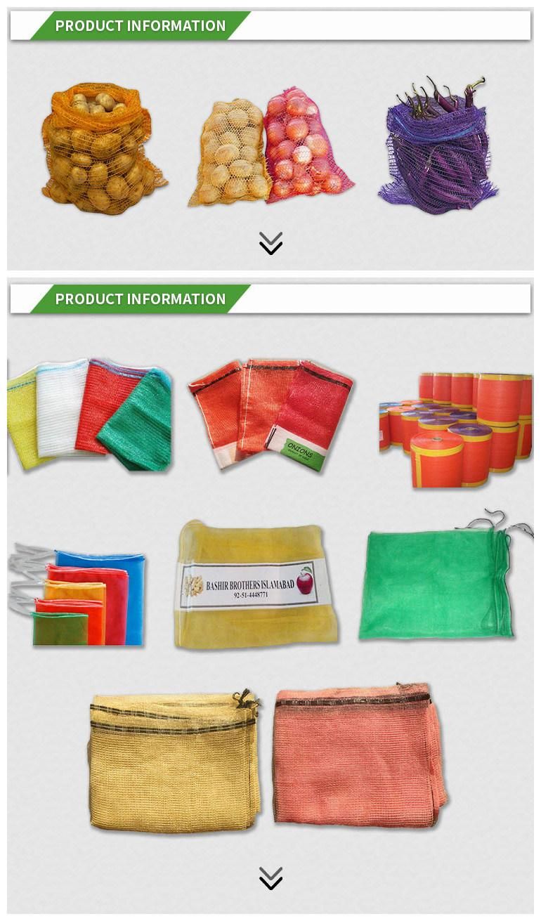 Wholesale Mesh Bag Vegetable Fruit Net Bag Onion Packaging Raschel Bag