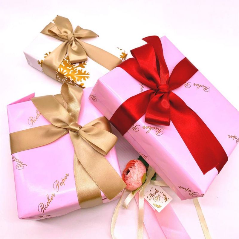 Cheap Wholesale Christmas New Year OEM Customised Gift Wrapping Paper