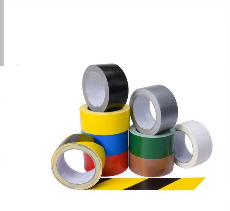 PVC Floor Marking Adhesive Tape Highlights Color Patterns for Floor Stair Walkway Area Marking