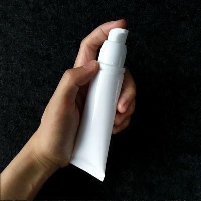 Empty White Cosmetic Packaging Tubes PP Soft Tube for Sunscreen Eye Hand Cream Tube with Screw Cap