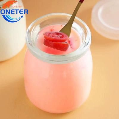 Manufacturer Direct Sale 200ml Pudgy Plastic Cap Pudding Bottle Glass Bottle