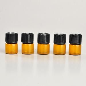 1ml Brown Glass Essential Oil Bottle (NGB1141)