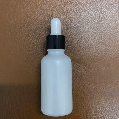 30ml Pearl White Glass Essential Oil Dropper Bottle